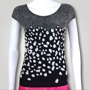 Vintage Krizia Beaded Black Top